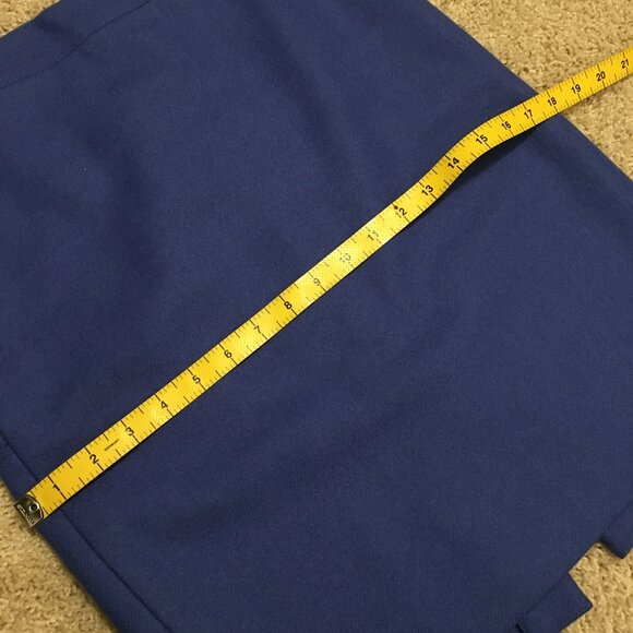 J. Crew Cobalt Blue Wool Pencil Skirt W28 - Picture 12 of 16